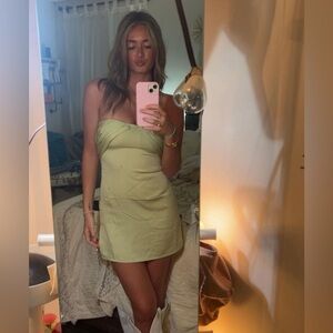 Princess Polly Strapless Green Dress